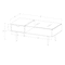 Walker Edison; Dark Walnut Mid Century Modern Wood & Glass Coffee Table; Category:Accent & End Tables; Image:8